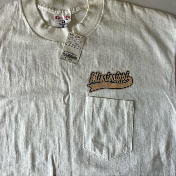 Vintage single stitch 1980’s Walmart t shirt Mississippi NWT graphic print - Picture 4 of 12